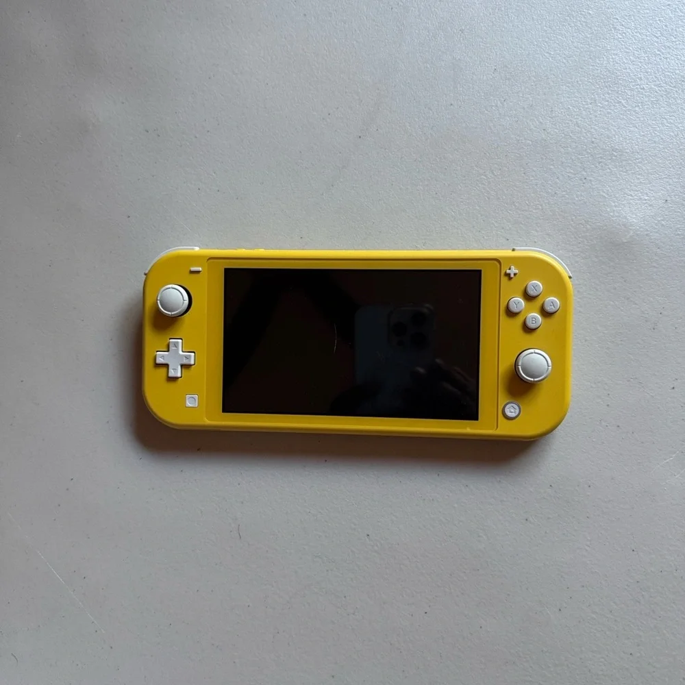 Yellow Handheld Gaming Console